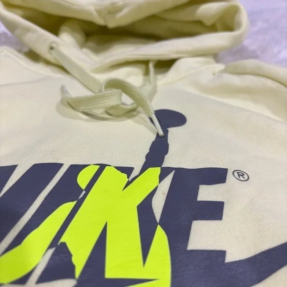 Jordan Men's Jumpman Classics Pullover Hoodie 'Neon Green' BV6010-335 Size Large - Picture 7 of 15